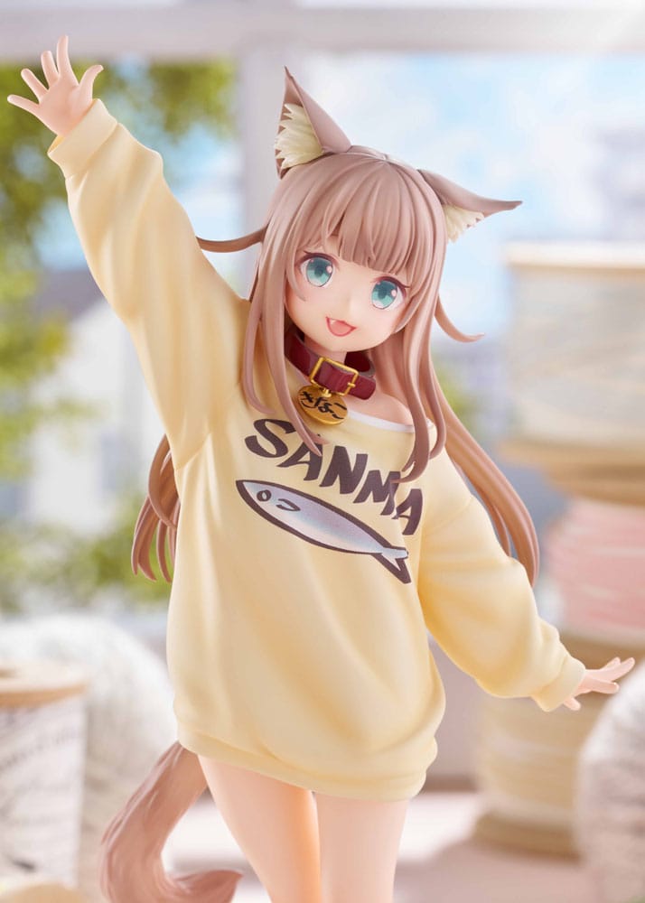 SU ORDINAZIONE My Cat Is a Kawaii Girl Statue 1/6 Kinako Play With Ver. AmiAmi Limited Edition 21 cm
