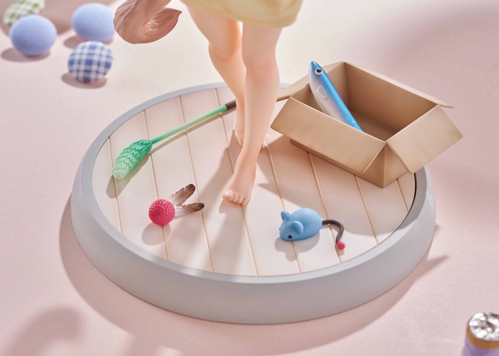 SU ORDINAZIONE My Cat Is a Kawaii Girl Statue 1/6 Kinako Play With Ver. AmiAmi Limited Edition 21 cm