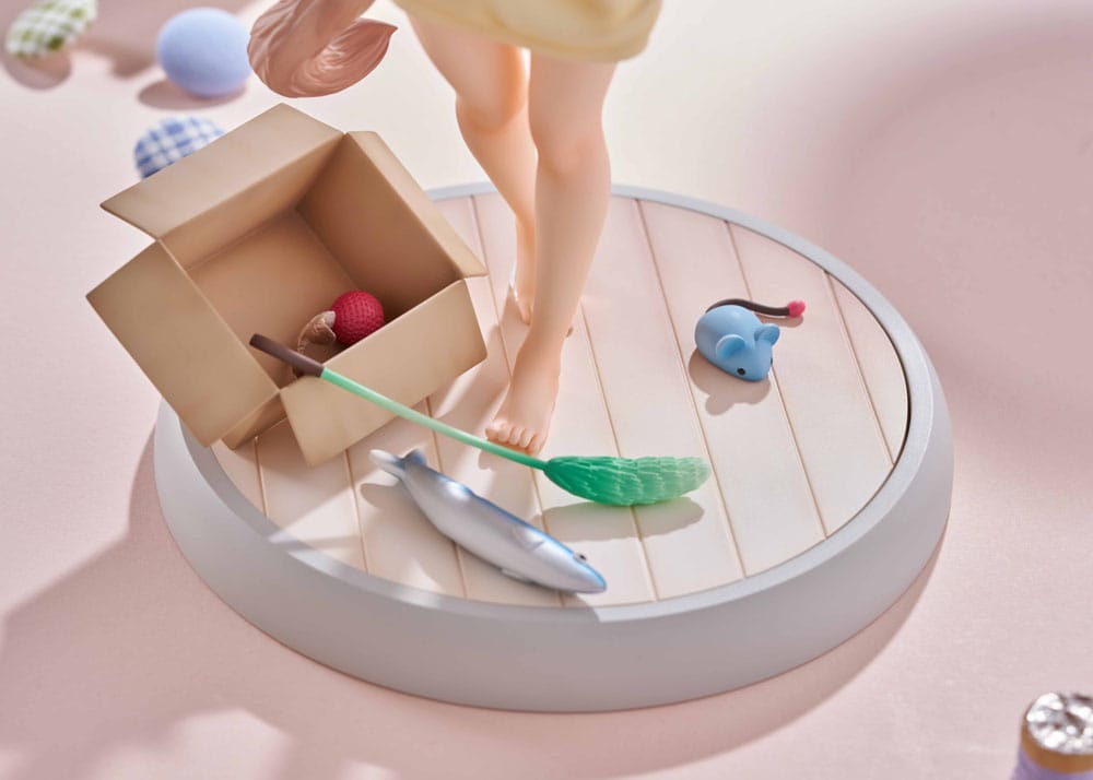 SU ORDINAZIONE My Cat Is a Kawaii Girl Statue 1/6 Kinako Play With Ver. AmiAmi Limited Edition 21 cm