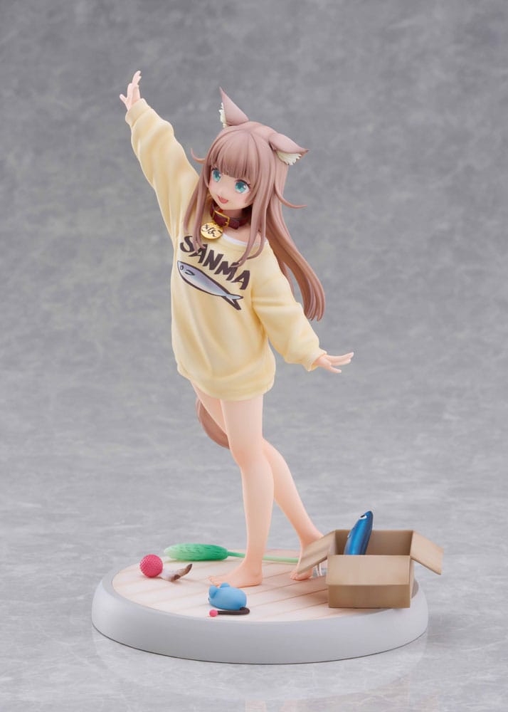 SU ORDINAZIONE My Cat Is a Kawaii Girl Statue 1/6 Kinako Play With Ver. AmiAmi Limited Edition 21 cm