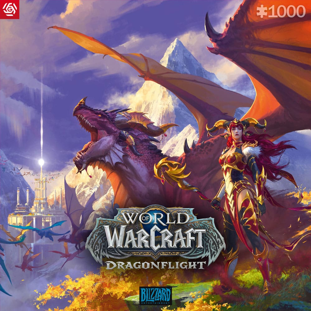 AUF BESTELLUNG HERGESTELLT World of Warcraft Gaming Puzzle Dragonflight Alexstrasza (1000 Teile)