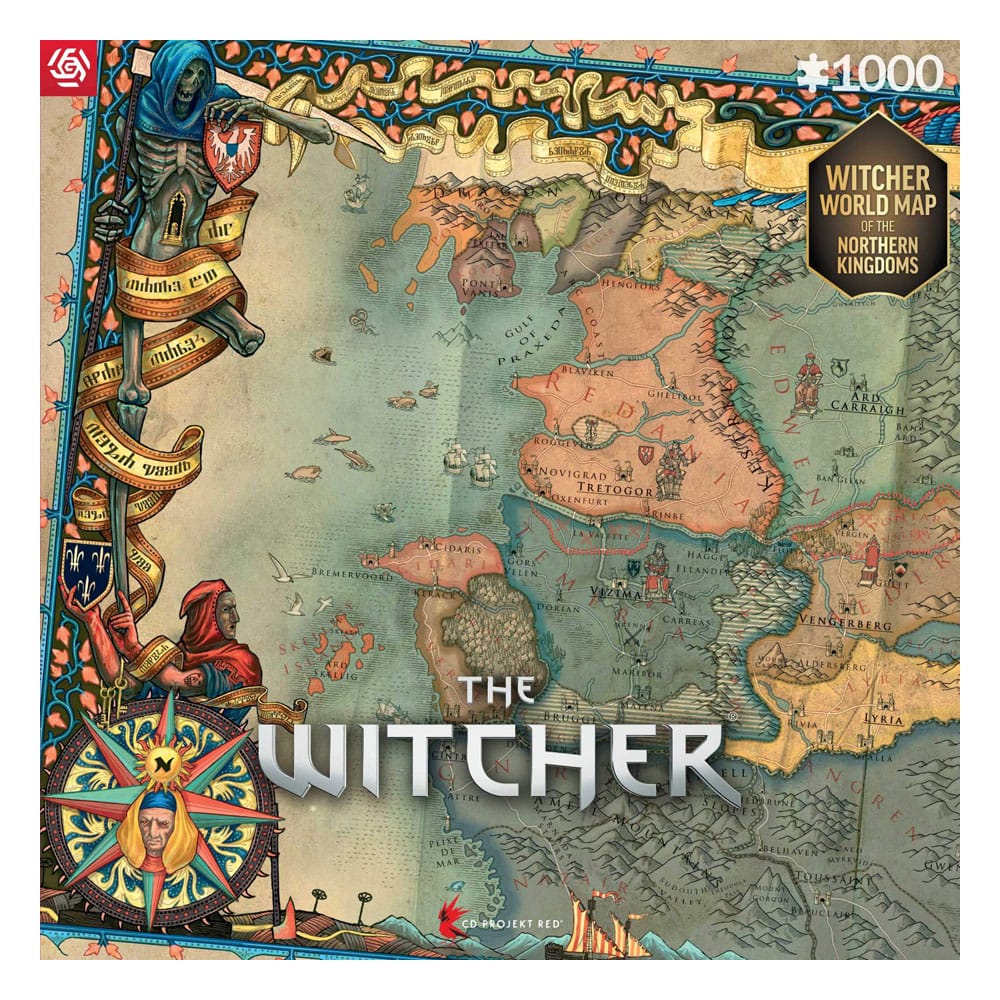 SU ORDINAZIONE The Witcher 3 Gaming Puzzle The Northern Kingdoms (1000 pieces)