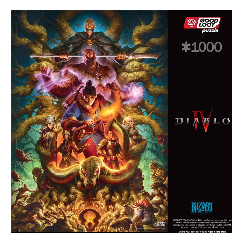 SU ORDINAZIONE Diablo IV Gaming Puzzle Horadrim (1000 pieces)