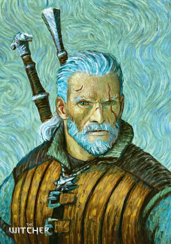 SU ORDINAZIONE The Witcher III: Wild Hunt Game Art Chronicles Puzzle Geralt inspired by Vincent van Gogh  (1000 pieces)