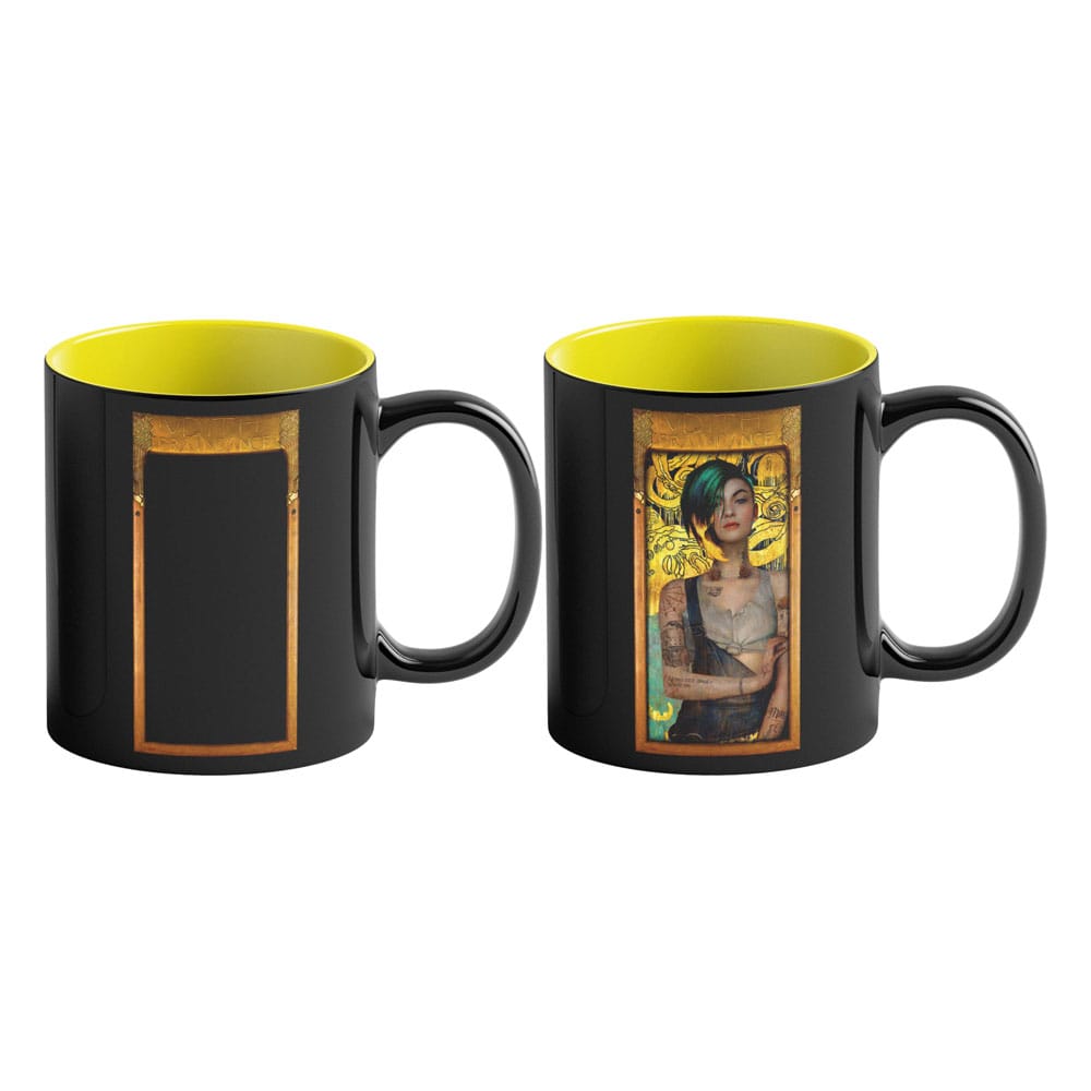 SU ORDINAZIONE Cyberpunk 2077 Game Art Chronicles Heat Change Mug Judy inspired by Gustav Klimt 450 ml