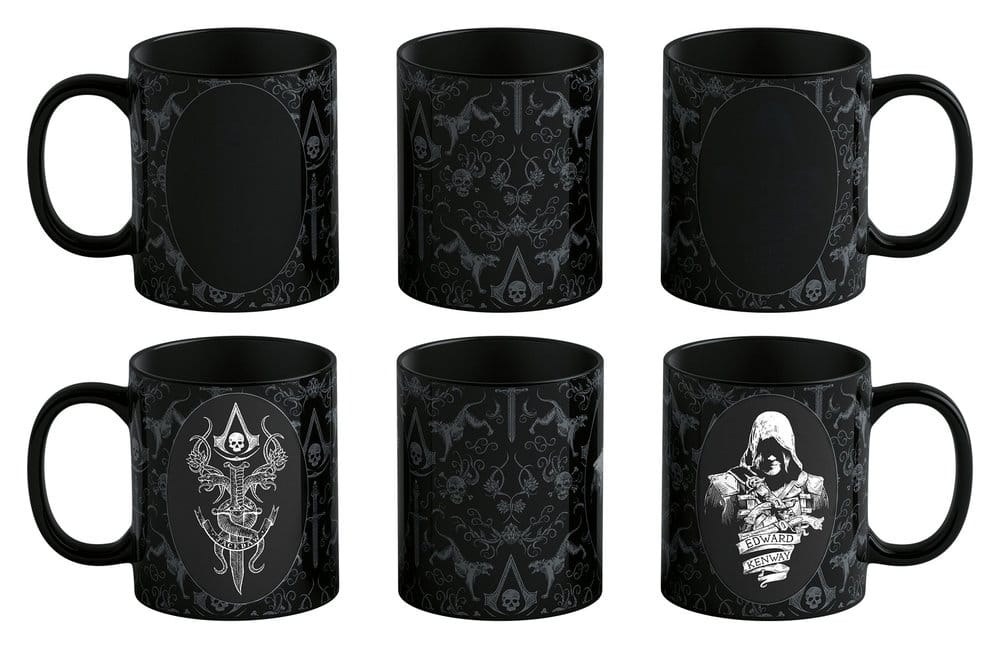🧪 LAB | SU ORDINAZIONE Assassin's Creed Black Flag Resynced Heat Change Mug Edward Kenway 480 ml