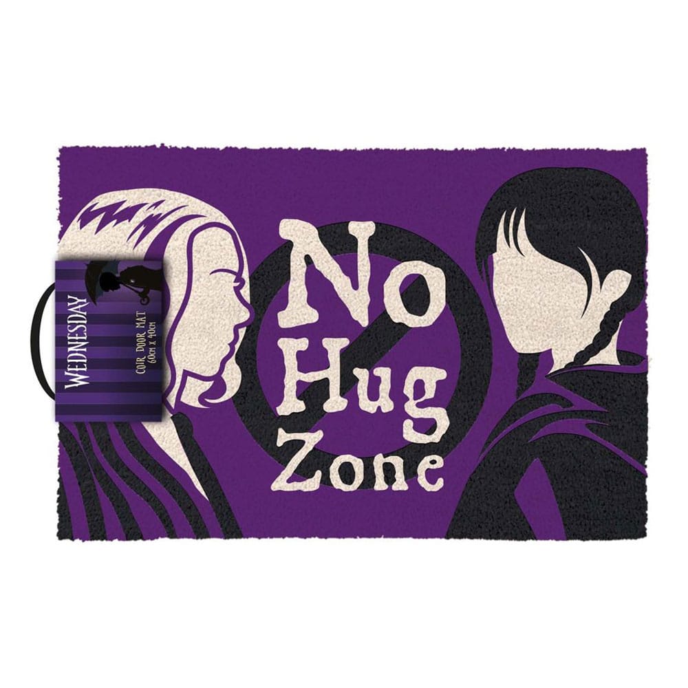 MADE TO ORDER Wednesday Doormat No Hug Zone 40 x 60 cm