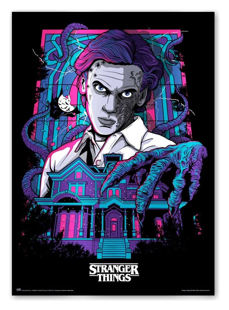 🧪 LAB | SU ORDINAZIONE Stranger Things Luminescent Poster Premium 50 x 70 cm