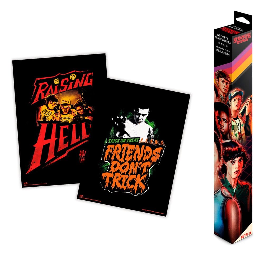 🧪 LAB | SU ORDINAZIONE Stranger Things Mini Poster Set of 2