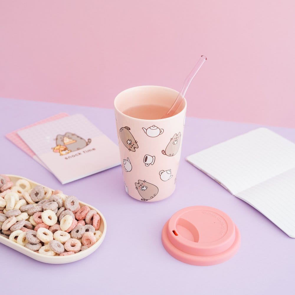 🧪 LAB | SU ORDINAZIONE Pusheen Ceramic Mug with Lid 400 ml