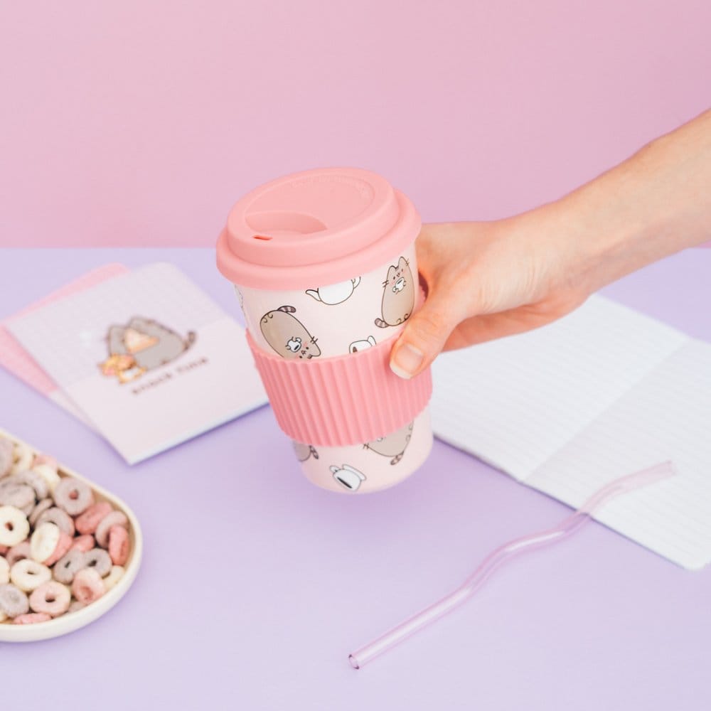 🧪 LAB | SU ORDINAZIONE Pusheen Ceramic Mug with Lid 400 ml