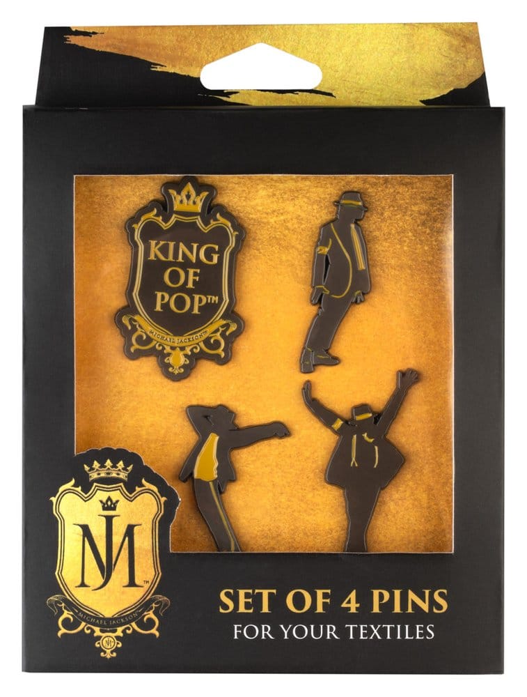 🧪 LAB | SU ORDINAZIONE Michael Jackson Pin Badges Set (4)