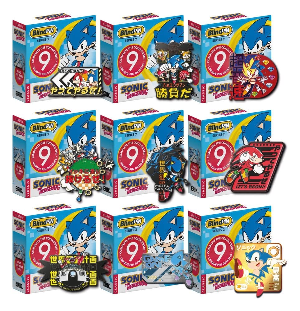 🧪 LAB | PREORDINE+ 04/2027 Sonic Mystery Pins Series 2 Blind Box Display (24)