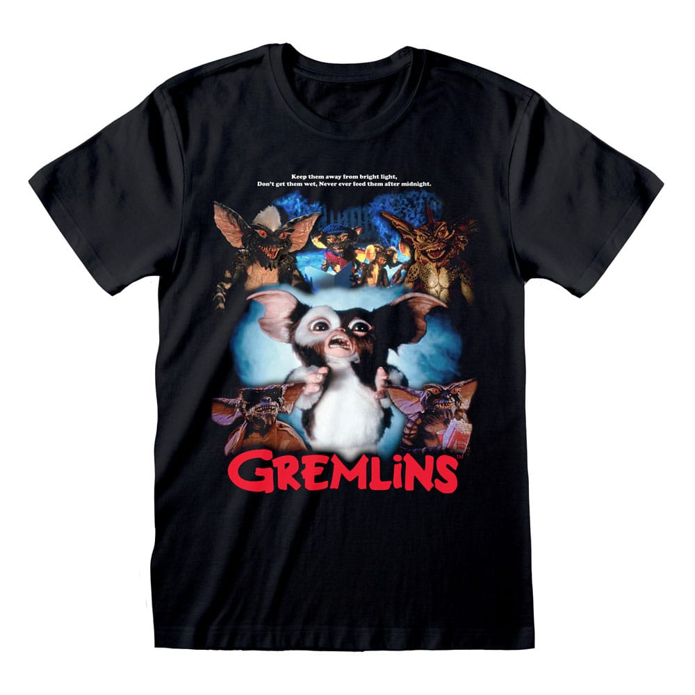 SU ORDINAZIONE Gremlins T-Shirt Retro Poster Style  Size XL