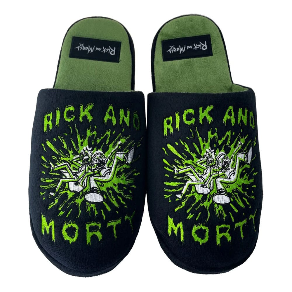 AUF BESTELLUNG HERGESTELLT Rick &amp; Morty Hausschuhe Splat EU 42-44 *SONDERPREIS*