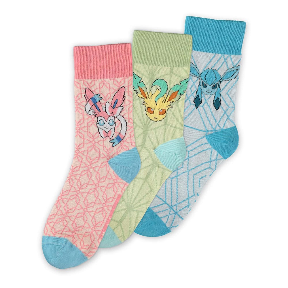 MADE TO ORDER Pokémon Socks 3-Pack Eevee Evolution 3.0 43-46