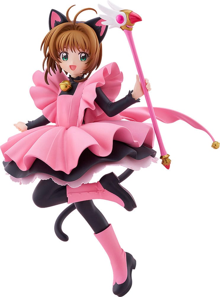 SU ORDINAZIONE Cardcaptor Sakura Pop Up Parade PVC Statue Sakura Kinomoto: Black Cat Costume Ver. L Size 22 cm ESAURITO