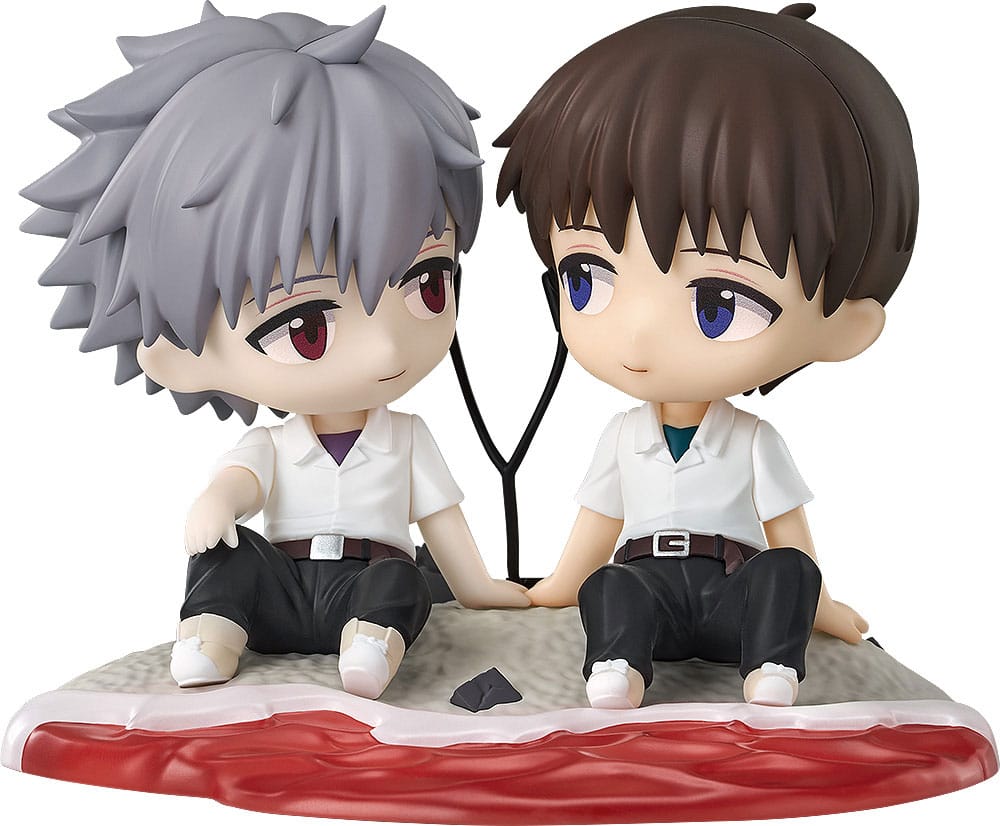 SU ORDINAZIONE Rebuild of Evangelion Chibi Figure Shinji Ikari & Kaworu Nagisa 8 cm ESAURITO
