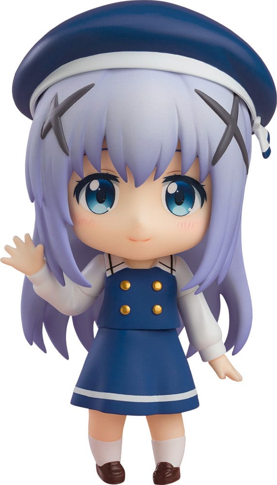 SU ORDINAZIONE Is the Order a Rabbit Nendoroid Action Figure Chino: Winter Uniform Ver. 10 cm
