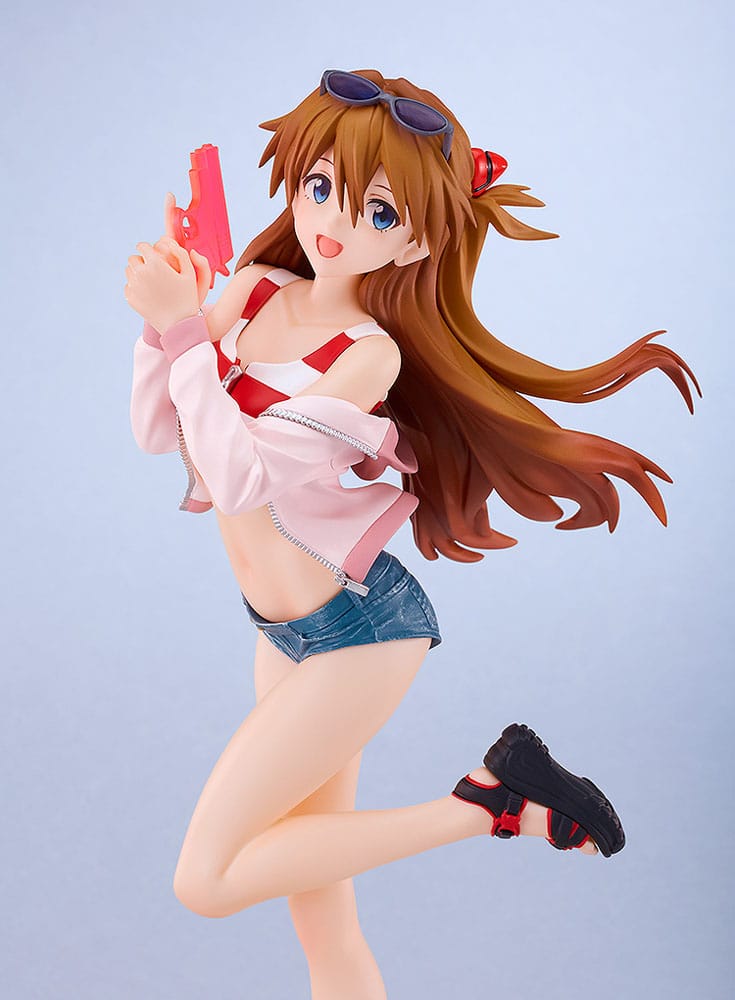 PREORDINE 11/2025 Rebuild of Evangelion Pop Up Parade L PVC Statue Beach Queens: Asuka Shikinami Langley 22 cm (PREORDINE NON CANCELLABILE)