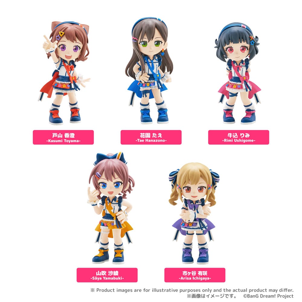 SU ORDINAZIONE BanG Dream! Poppin'Party PalVerse PVC Figures 9 cm Assortment (6)