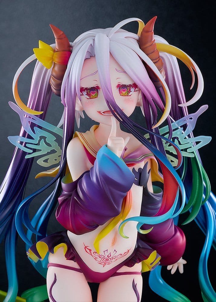 PREORDINE+ 09/2027 No Game No Life PVC Figure 1/7 Black Shiro 26 cm