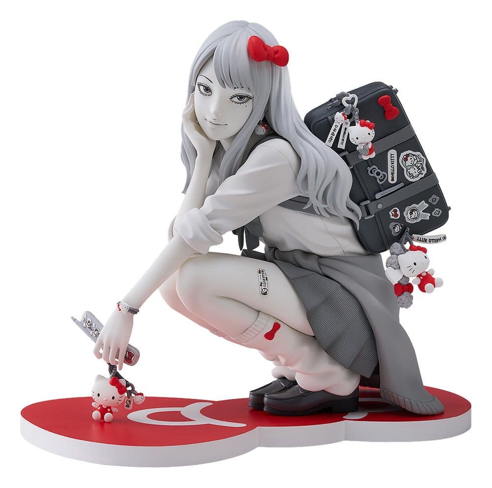 PREORDINE+ 08/2027 Junji Ito PVC Figure Gyaru Tomie x Hello Kitty 14 cm