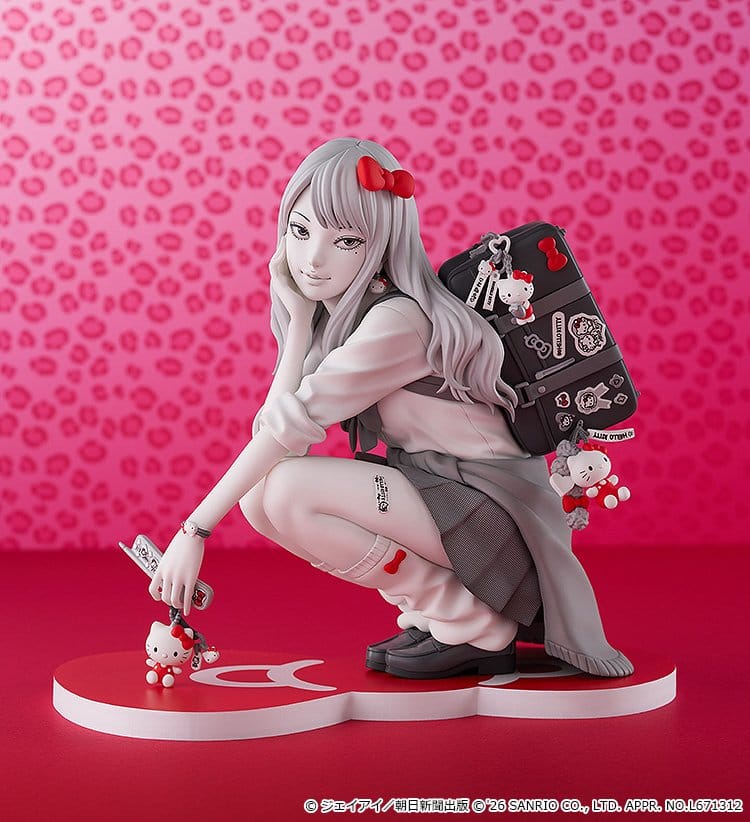 PREORDINE+ 08/2027 Junji Ito PVC Figure Gyaru Tomie x Hello Kitty 14 cm