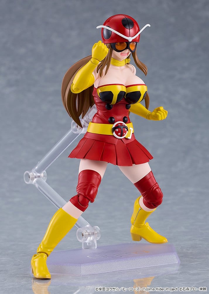 PREORDINE+ 08/2027 Tojima Wants to Be a Kamen Rider Figma Action Figure Yuriko Okada (Electro-Wave Human Tackle Ver.) 14 cm
