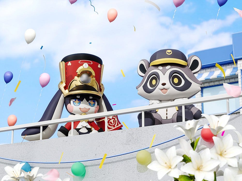 PREORDINE+ 06/2027 Honkai: Star Rail Huggy Good Smile Mini Figure Baseball Raccoon 7 cm