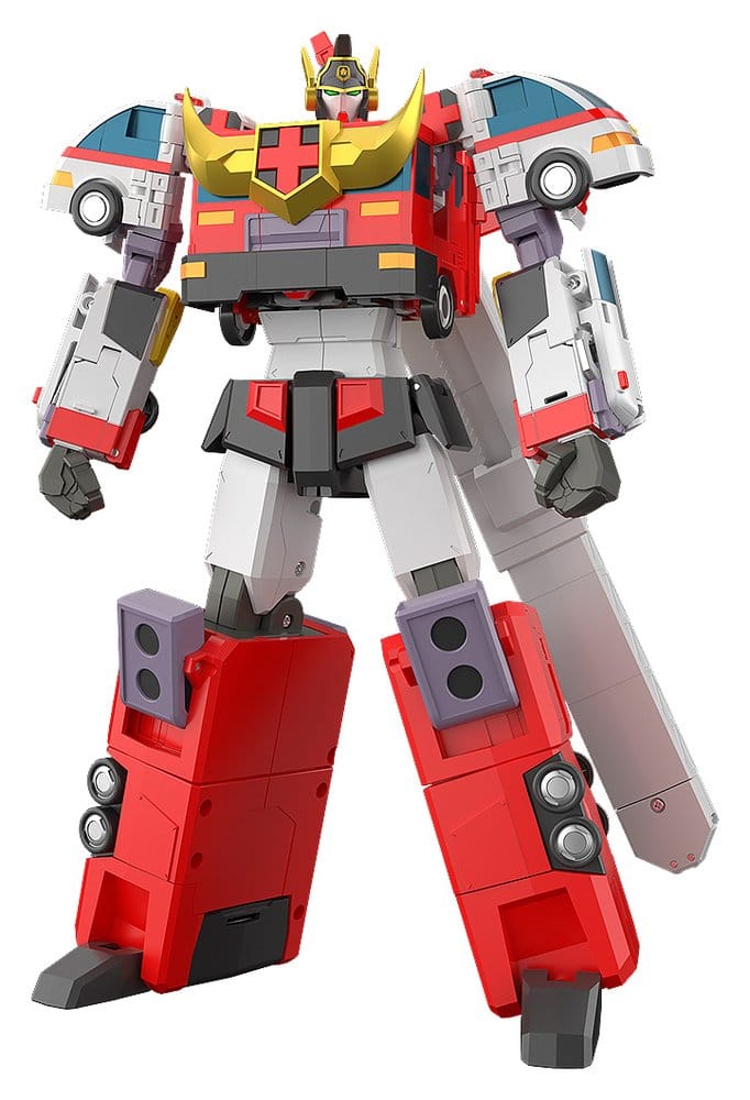 PREORDINE+ 12/2027 Brave Police J-Decker Action Figure The Gattai Duke Fire 25 cm