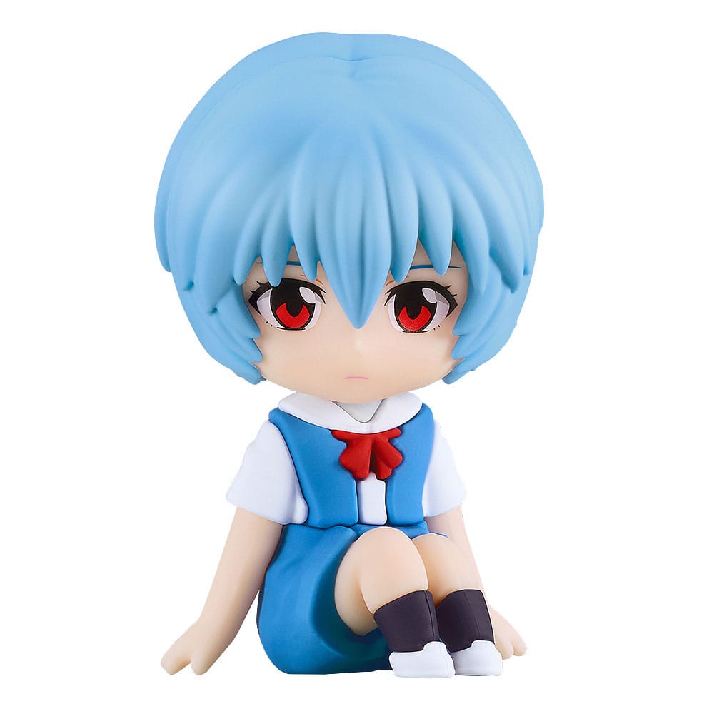 VORBESTELLUNG+ 06/2026 Nachbau des Evangelion-Gummimaskottchens Nendroid Plus Minifigur Rei Ayanami 8 cm