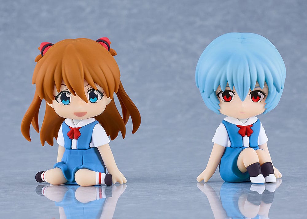 VORBESTELLUNG+ 06/2026 Nachbau des Evangelion-Gummimaskottchens Nendroid Plus Minifigur Rei Ayanami 8 cm
