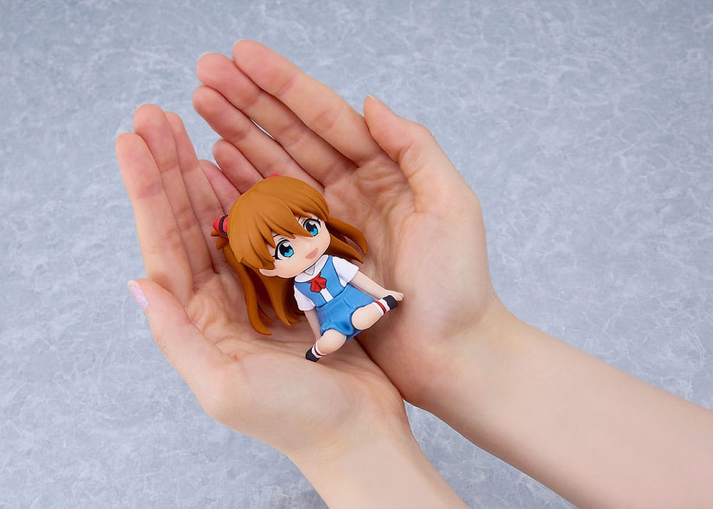 VORBESTELLUNG+ 06/2026 Rebuild of Evangelion Rubber Maskottchen Nendroid Plus Minifigur Asuka Shikinami Langley 8 cm