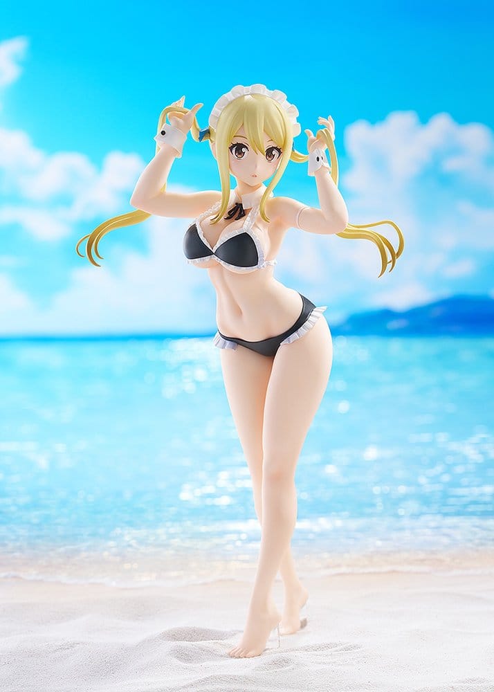 SU ORDINAZIONE Fairy Tail 100 Years Quest Beach Queens Pop Up Parade PVC Statue Lucy Heartfilia: Virgo Form Swimsuit Ver. L Size 23 cm 