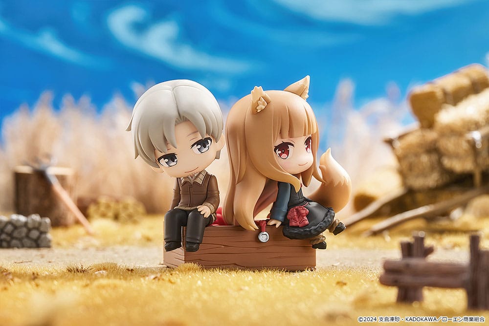 SU ORDINAZIONE Spice and Wolf: Merchant Meets the Wise Wolf Mini Memory Mini Figure Lawrence & Holo 8 cm