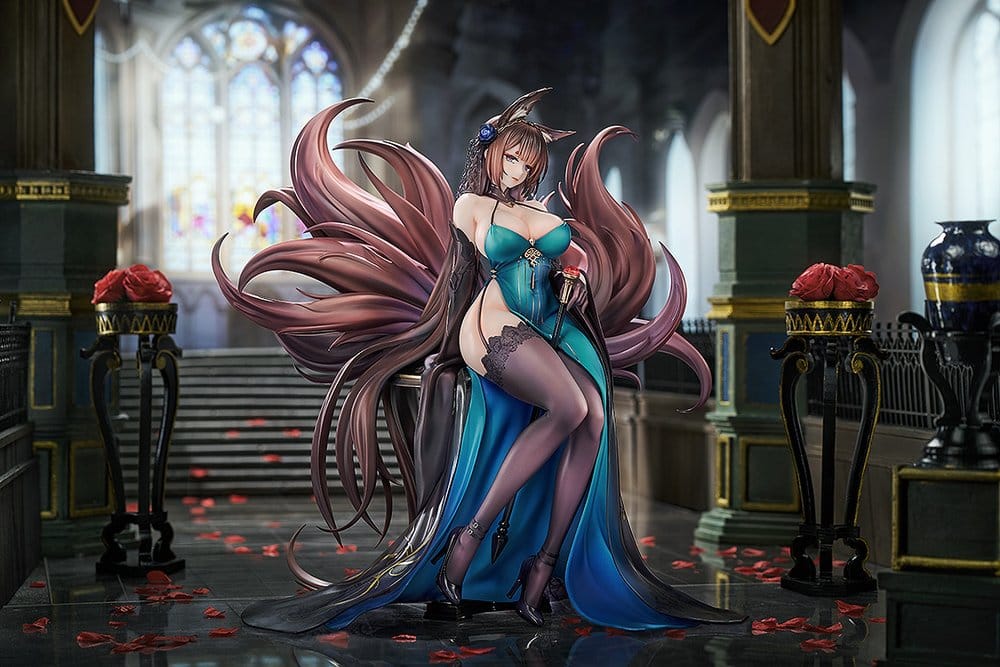 PREORDINE+ 07/2027 Azur Lane PVC Statue 1/7 Amagi: Throne of Fallen Petals Ver. 27 cm