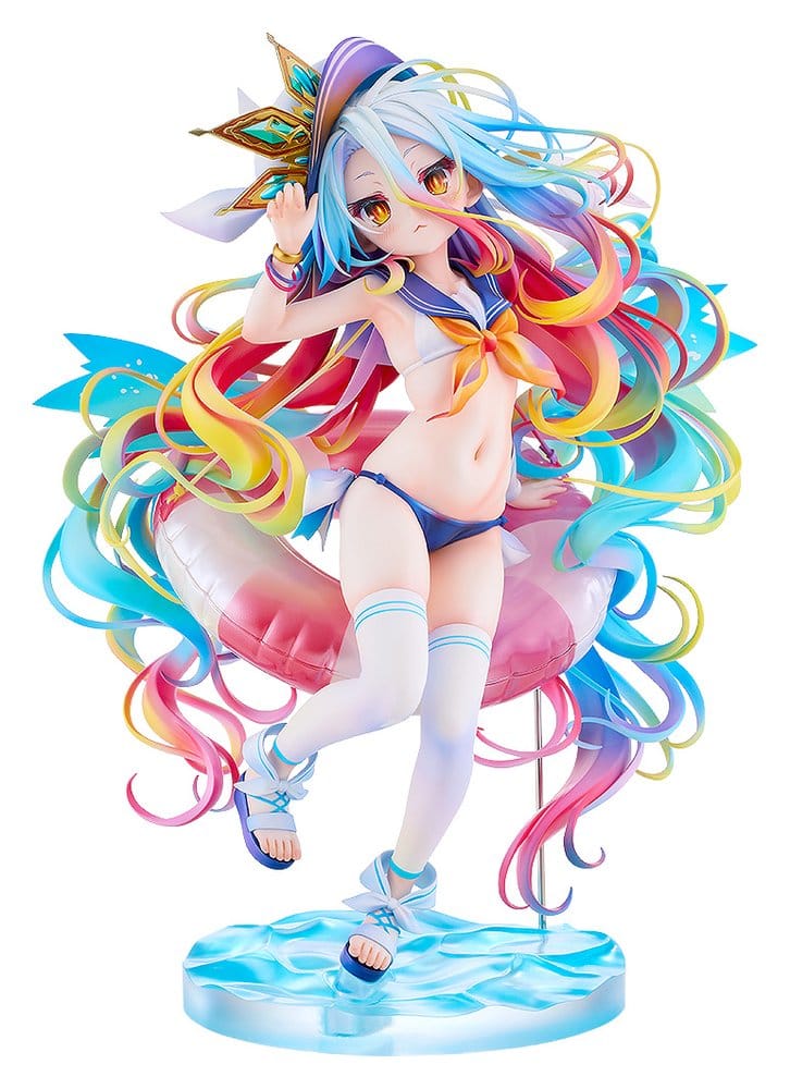 PREORDINE+ 04/2027 No Game No Life Statue 1/7 Shiro: Sailor-Style Swimsuit Ver. 24 cm