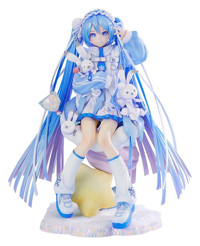PREORDINE+ 06/2027 Character Vocal Series 01: Hatsune Miku PVC Statue 1/7 Snow Miku: Yukiiro Pop Ver. 24 cm