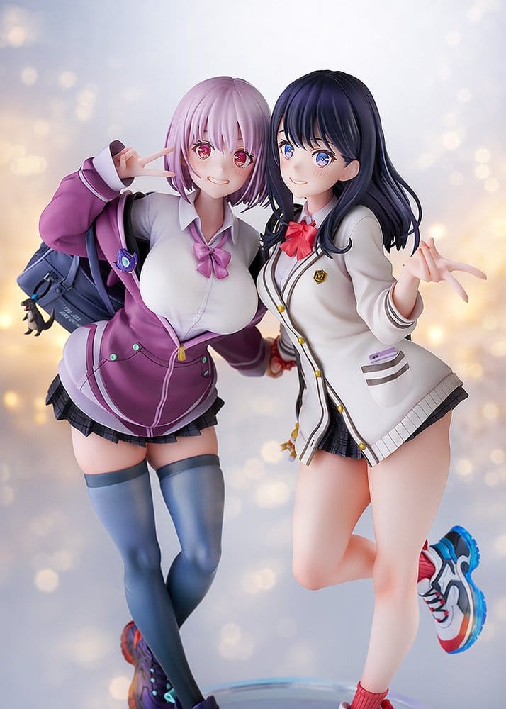PREORDINE+ CHIUSO 05/2027 SSSS.GridmanPVC Statues 1/7 2-Pack Rikka Takarada & Akane Shinjo feat. toridamono 22 cm