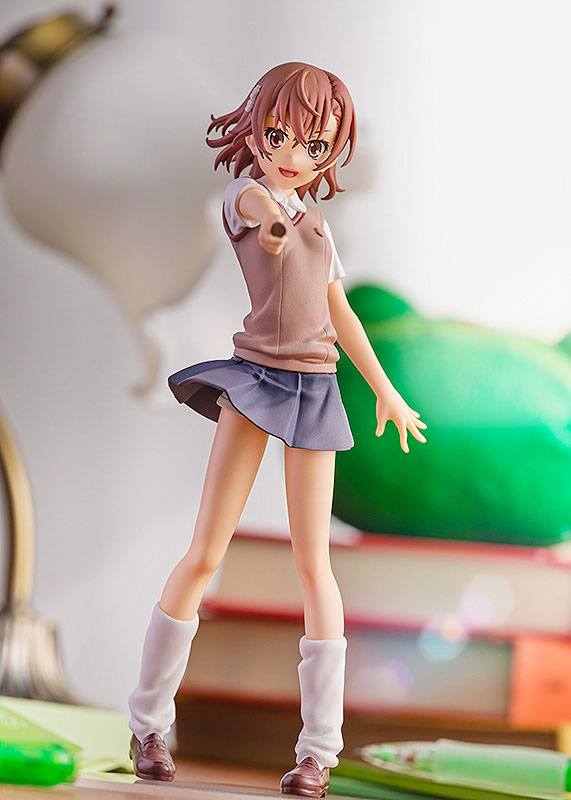 IN STOCK A Certain Scientific Railgun T Pop Up Parade PVC Statue Mikoto Misaka 17 cm