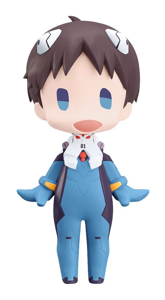 SU ORDINAZIONE Rebuild of Evangelion HELLO! GOOD SMILE Action Figure Shinji Ikari 10 cm *PREZZO SPECIALE* ESAURITO