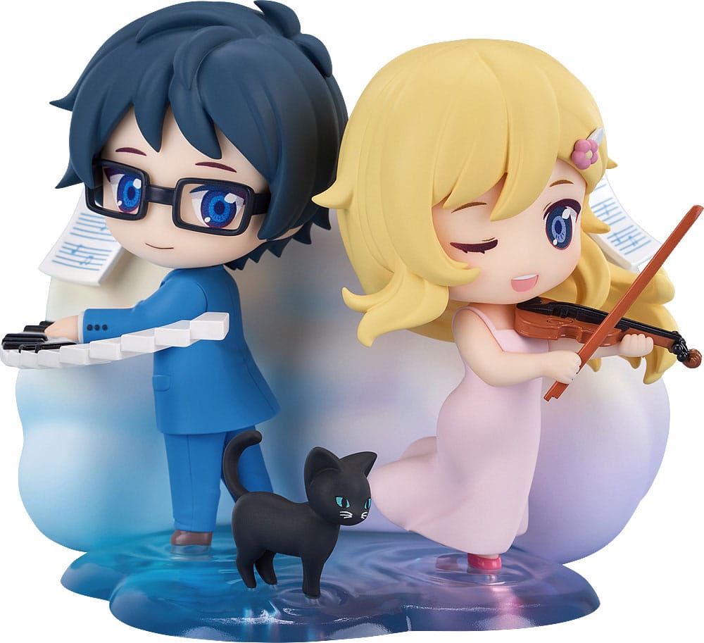 SU ORDINAZIONE Your Lie in April Qset Mini-Figure 2-Pack Kaori Miyazono & Kosei Arima 9 cm