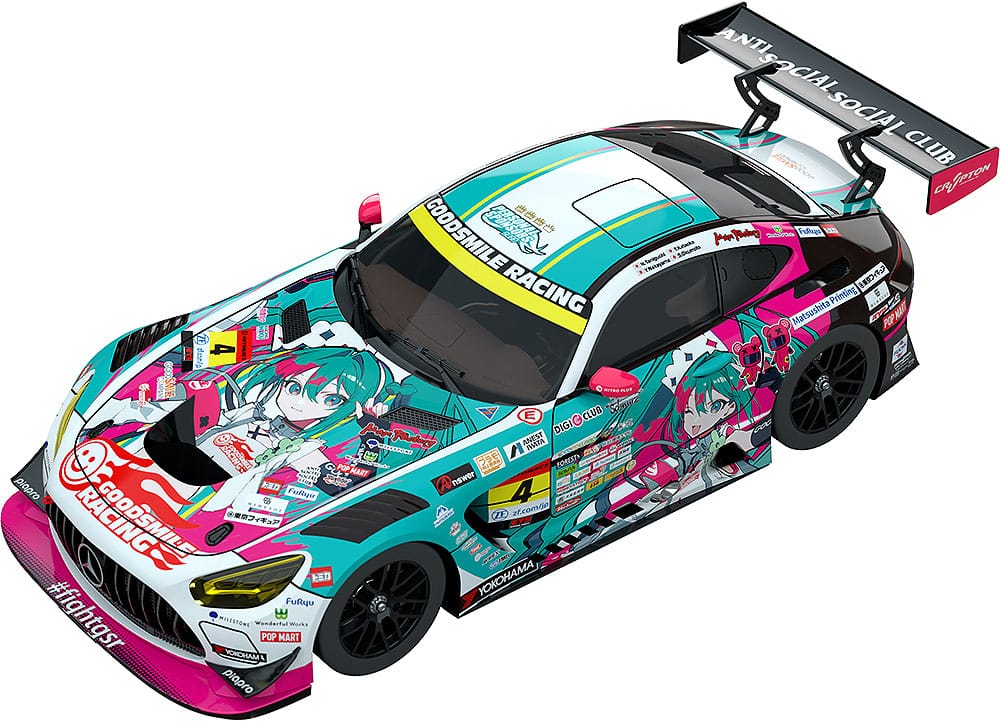 PREORDINE+ 03/2026 Hatsune Miku GT Project Vehicle 1/18 Hatsune Miku AMG 2025 Season Opening Ver. 26 cm