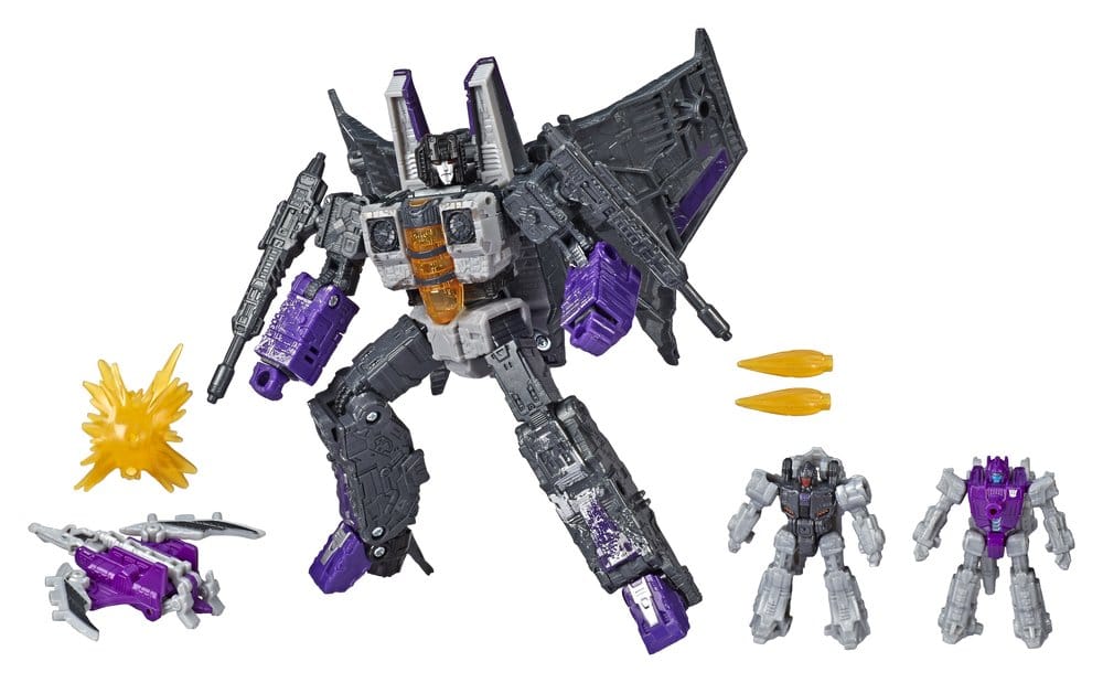 🧪 LAB | SU ORDINAZIONE Transformers Generations War for Cybertron: Siege Voyager Class Action Figure 4-Pack Decepticon Phantomstrike Squadron 18 cm