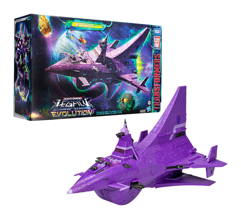 🧪 LAB | SU ORDINAZIONE Transformers Generations Legacy Evolution Titan Class Action Figure Decepticon Nemesis 60 cm