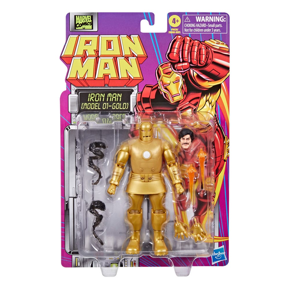 🧪 LAB | SU ORDINAZIONE Iron Man Marvel Legends Action Figure Iron Man (Model 01-Gold) 15 cm