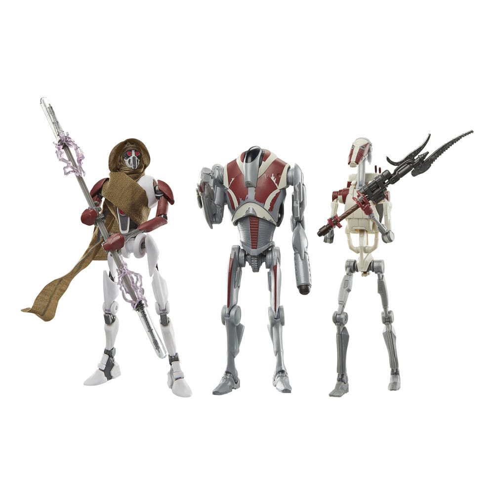 SU ORDINAZIONE Star Wars Jedi: Survivor Black Series Action Figure 3-Pack Magna Guard, Super Battle Droid & Battle Droid *PREZZO SPECIALE*