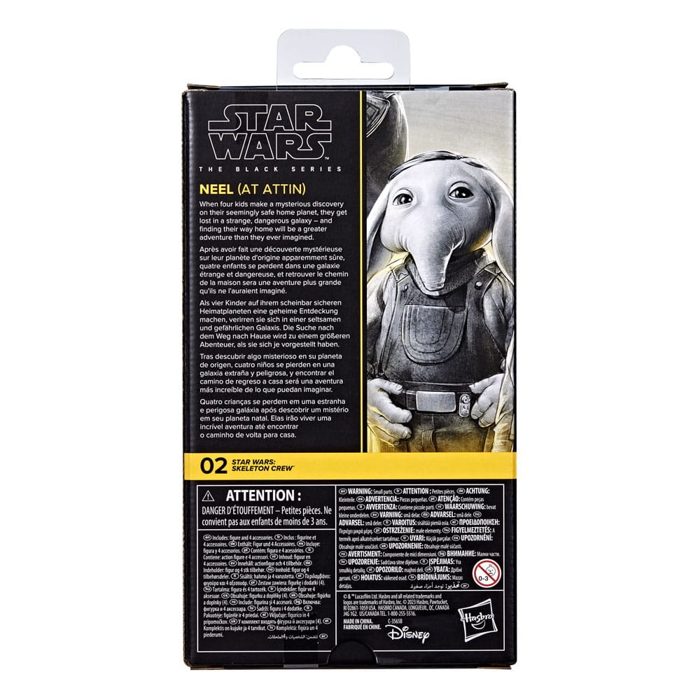 🧪 LAB | SU ORDINAZIONE Star Wars: Skeleton Crew Black Series Action Figure Neel (At Attin) 15 cm