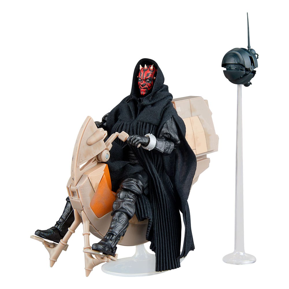 MADE TO ORDER Star Wars Episode I Black Series Vehicle with Action Figure Darth Maul &amp; Sith Speeder 25th Anniversary